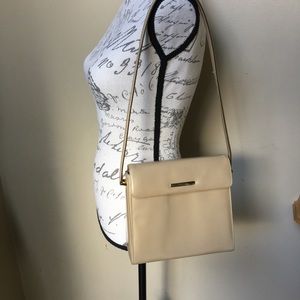 St. John Vintage Cream patent leather bag
